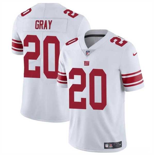 Men & Women & Youth New York Giants #20 Eric Gray White Vapor Untouchable Limited Football Stitched Jersey